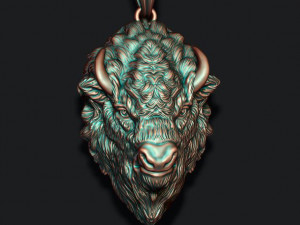 Buffalo pendant 3D 打印模型