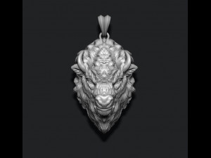 Buffalo pendant 3D 打印模型