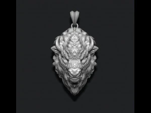 Buffalo pendant 3D Print Model