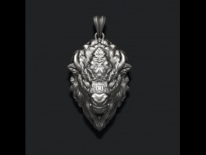 Buffalo pendant 3D 打印模型