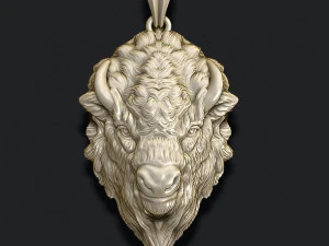 Buffalo pendant 3D Print Model