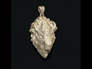 Buffalo pendant 3D 打印模型