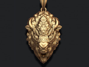 Buffalo pendant 3D 打印模型
