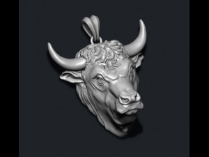 Bull pendant 3D Print Model