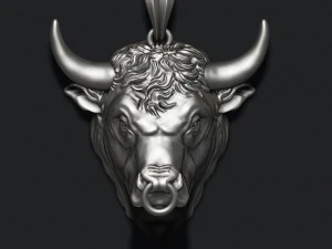Bull pendant 3D Print Model