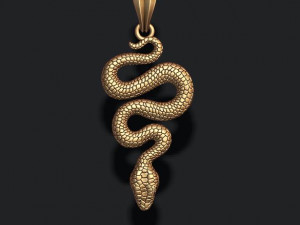 Snake pendant 3D-Druckmodell
