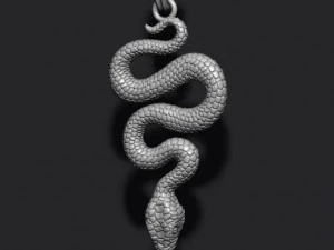 Snake pendant 3D Print Model