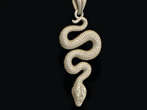 Snake pendant 3D Print Model