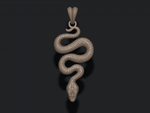 Snake pendant 3D Print Model
