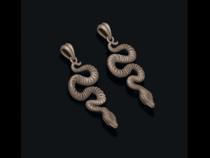 Snake pendant 3D-Druckmodell