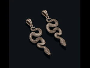 Snake pendant 3D Print Model