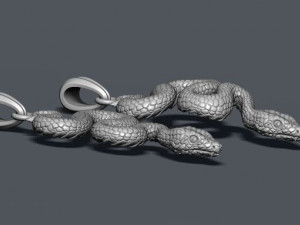 Snake pendant 3D-Druckmodell