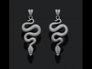 Snake pendant 3D Print Model