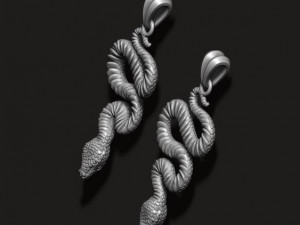 Snake pendant 3D-Druckmodell