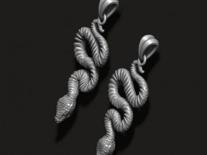 Snake pendant 3D Print Model