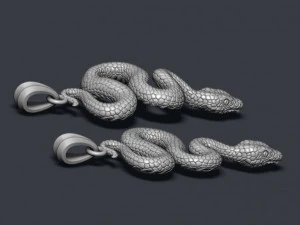 Snake pendant 3D Print Model