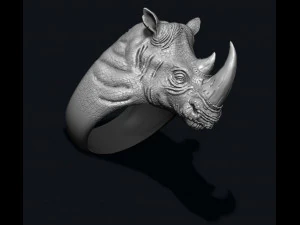 Rhino ring 3D Print Model