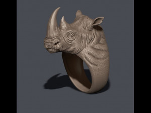 Rhino ring Model Cetak 3D