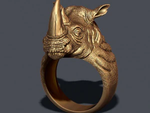 Rhino ring 3D Print Model