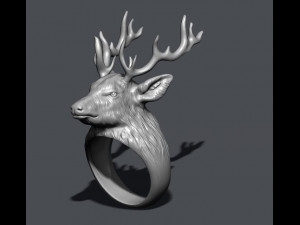 Deer ring 3D प्रिंट मॉडल