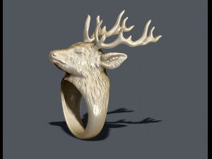 Deer ring 3D Print Model
