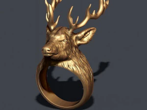 Deer ring 3D Print Model