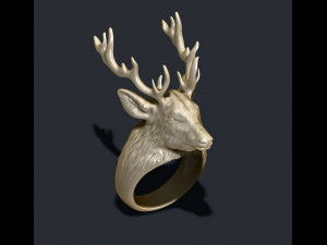 Deer ring Modèles 3D en vedette