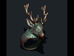 Deer ring Modèles 3D en vedette