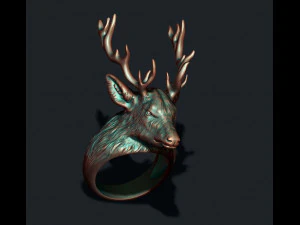 Deer ring 3D Print Model