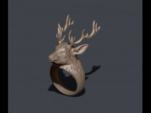Deer ring Modèles 3D en vedette