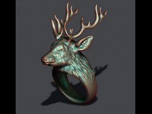 Deer ring 3D Print Model