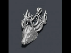 Deer pendant 3D Print Model