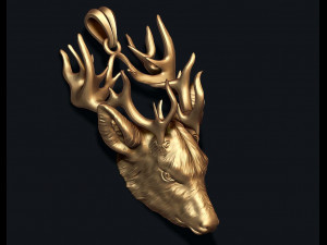 Deer pendant Modelo de impresión 3D