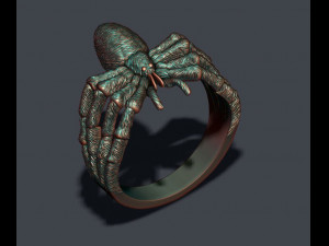 Spider ring 3D प्रिंट मॉडल