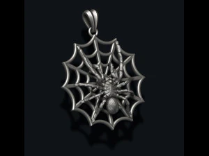 Spider pendant web 3D Print Model