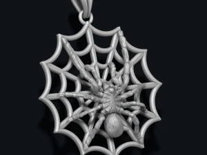 Spider pendant web 3D Print Model