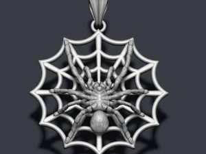 Spider pendant web 3D Print Model