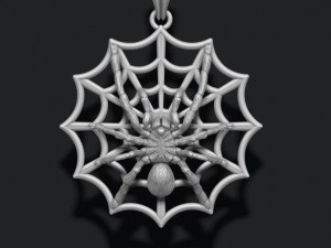 Spider pendant web 3D प्रिंट मॉडल