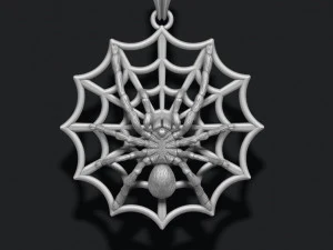 Spider pendant web 3D Print Model