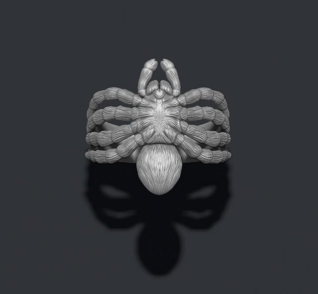 Spider ring Modèles 3D en vedette .c4d .max .obj .3ds .fbx .stl .blend 