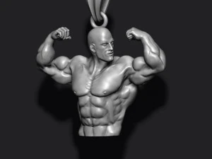 Bodybuilder pendant 3D Print Model