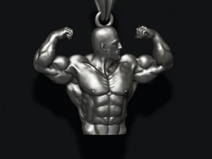 Bodybuilder pendant 3D Print Model