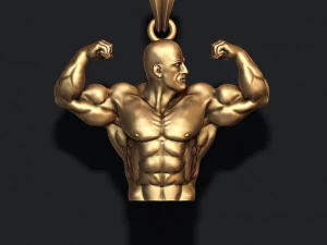 Bodybuilder pendant 3D Print Model