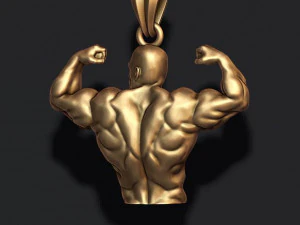 Bodybuilder pendant 3D Print Model