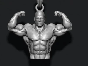 Bodybuilder pendant 3D Print Model