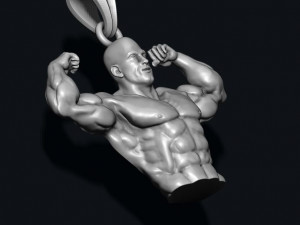 Bodybuilder pendant 3D प्रिंट मॉडल