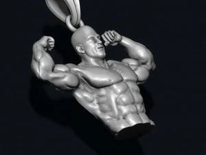 Bodybuilder pendant 3D Print Model