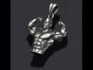 Bodybuilder pendant 3D प्रिंट मॉडल