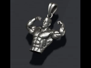 Bodybuilder pendant 3D Print Model