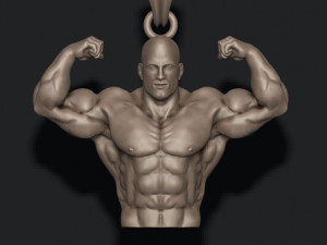 Bodybuilder pendant 3D प्रिंट मॉडल